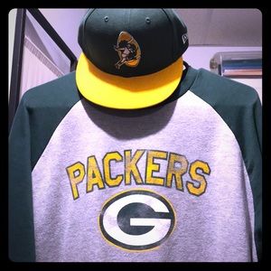 Green Bay Packers longsleeve sweatshirt with Hat